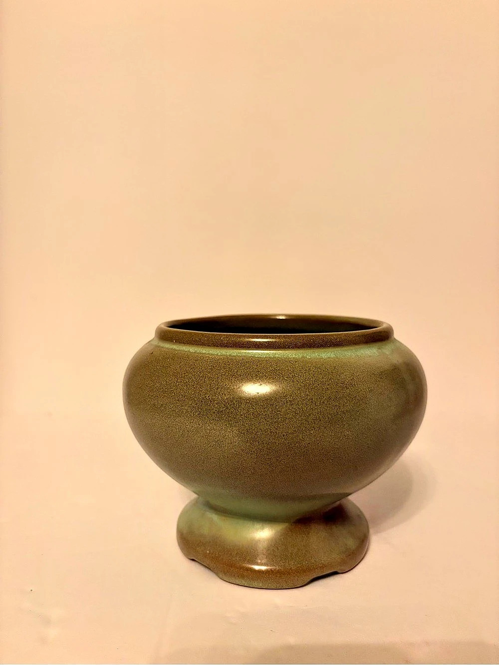 FRANKOMA, Glazed Ceramic Footed planter # 22